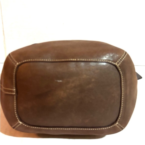 Coach vintage distressed Brown Leather Shoulder Bag - Picture 5 of 8